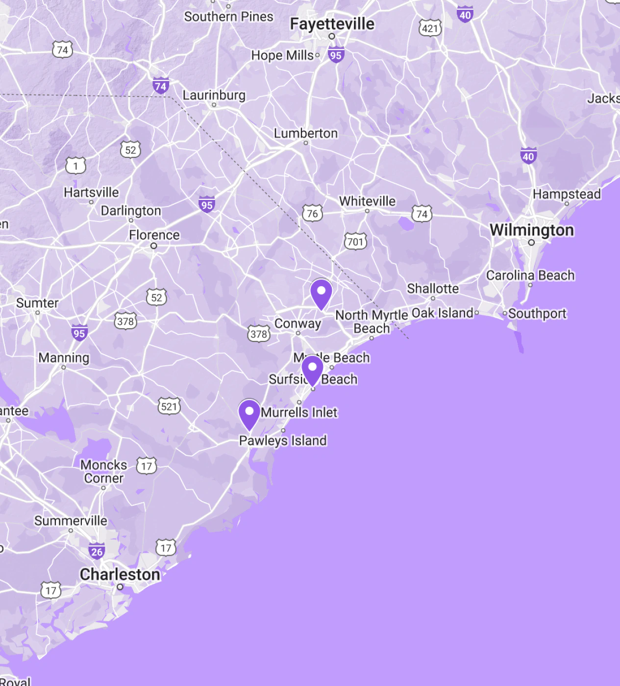East Coast Cleaning and Restoration Services, LLC map1